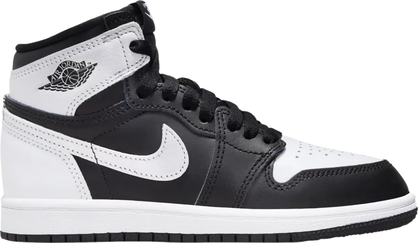 Jordan 1 Retro High OG Black White (PS)