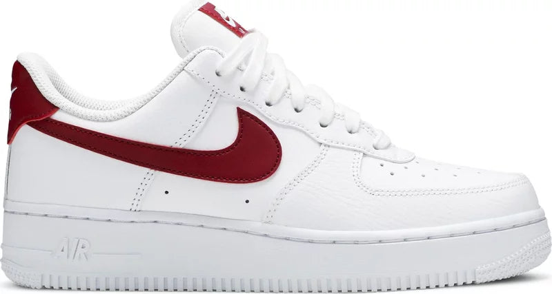 Nike Air Force 1 Low '07 White Noble Red (Women's)