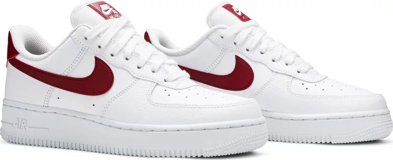 Nike Air Force 1 Low '07 White Noble Red (Women's)