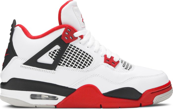 Jordan 4 Retro Fire Red (2020) (GS)-408452-160