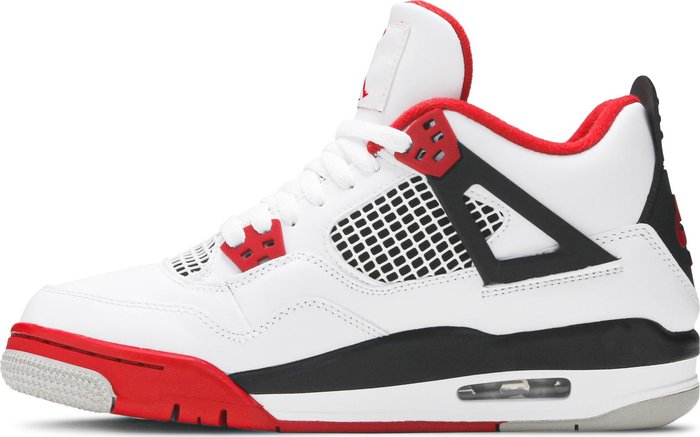 Jordan 4 Retro Fire Red (2020) (GS)-408452-160