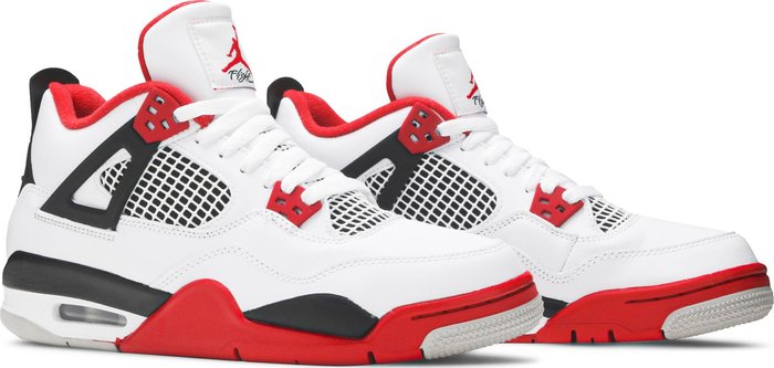 Jordan 4 Retro Fire Red (2020) (GS)-408452-160