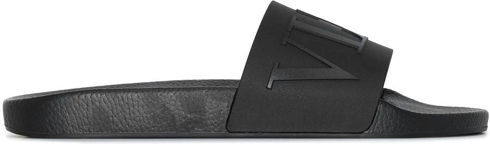 Valentino VLTN Rubber Slide Sandal Black