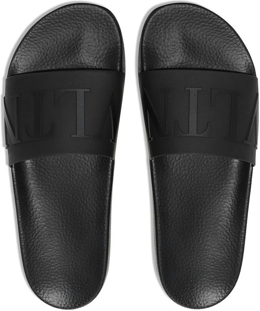 Valentino VLTN Rubber Slide Sandal Black