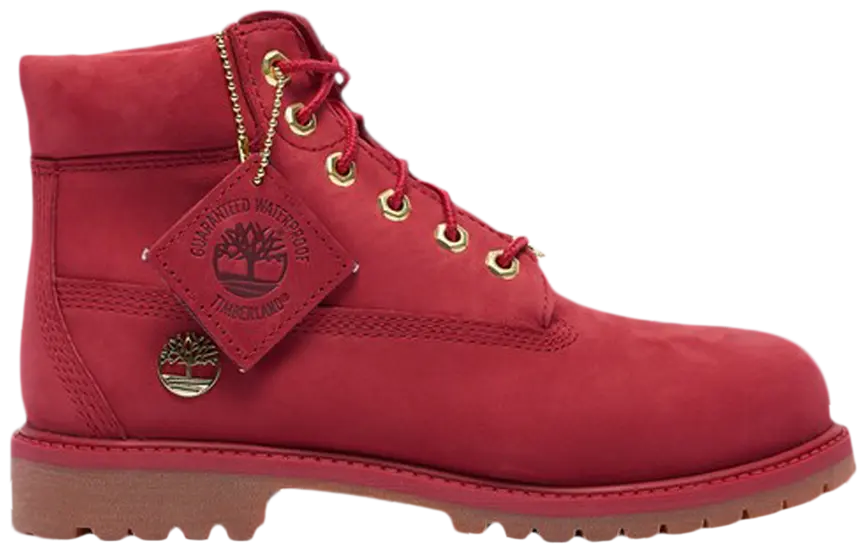 Timberland 6 Inch Premium Boot Dark Red Nubuck