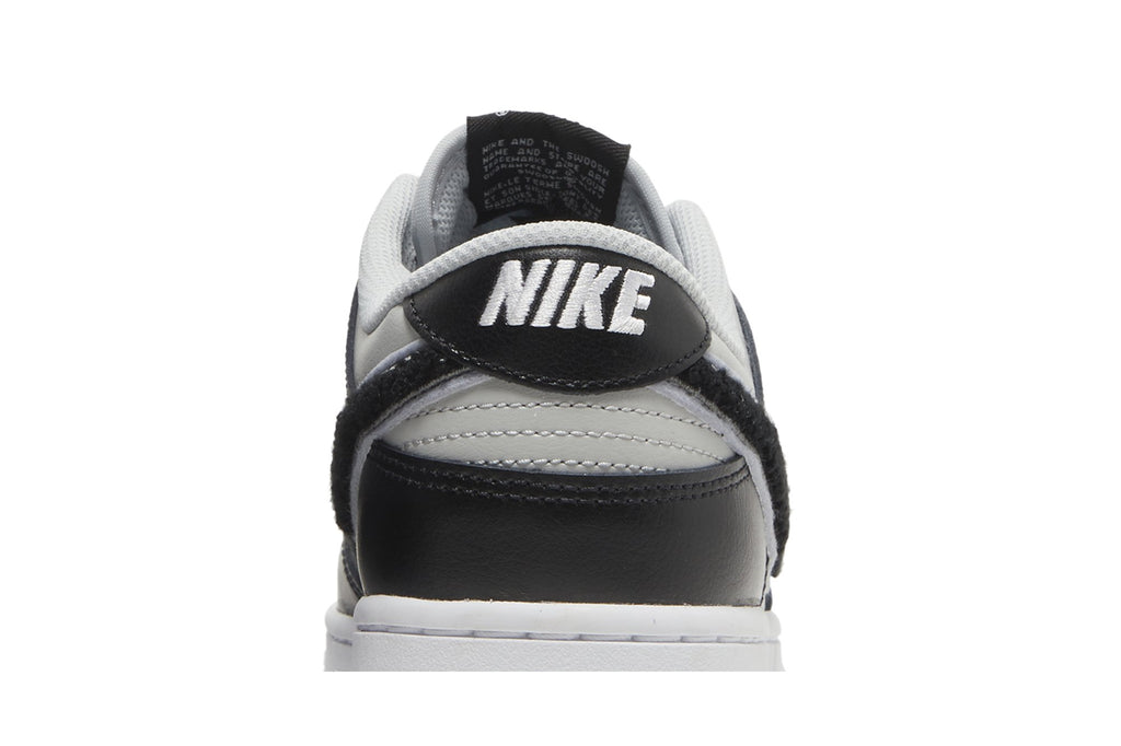 Nike Dunk Low Chenille Swoosh Black Grey - DQ7683-001