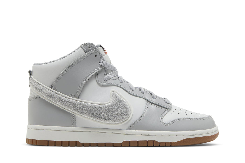 Nike Dunk High University Chenille Swoosh Light Smoke Grey - DR8805-003