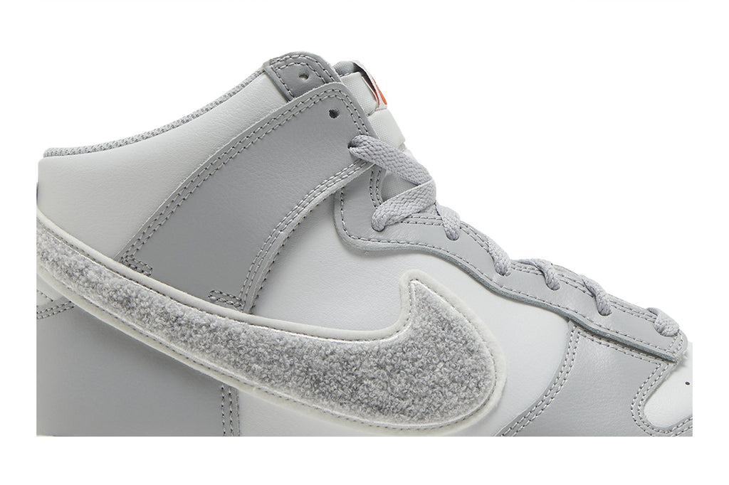 Nike Dunk High University Chenille Swoosh Light Smoke Grey - DR8805-003