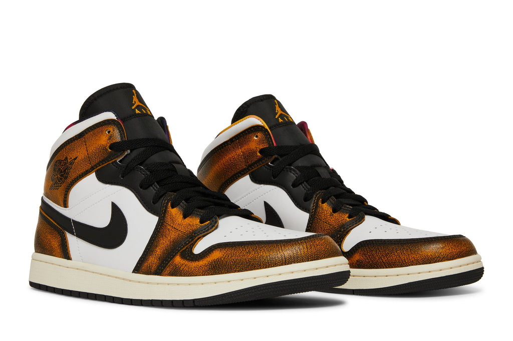 Jordan 1 Mid SE Orange Wear Away - DQ8417-071