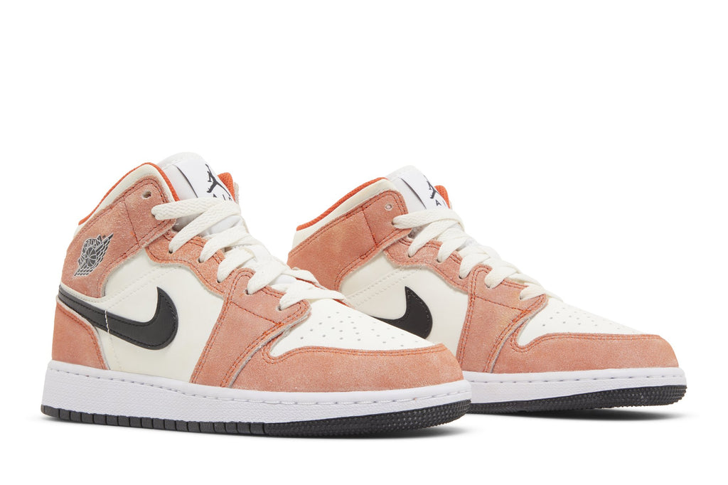 Jordan 1 Mid SE Orange Suede (GS) - DV1336-800