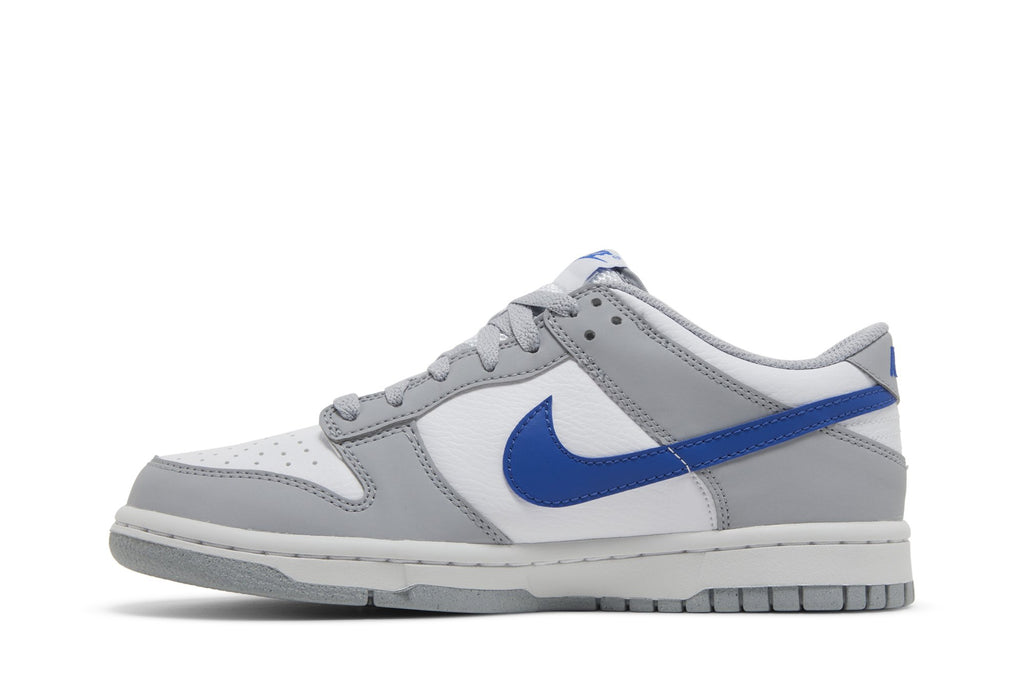 Nike Dunk Low Mini Swoosh Wolf Grey Game Royal (GS) - FN3878-001