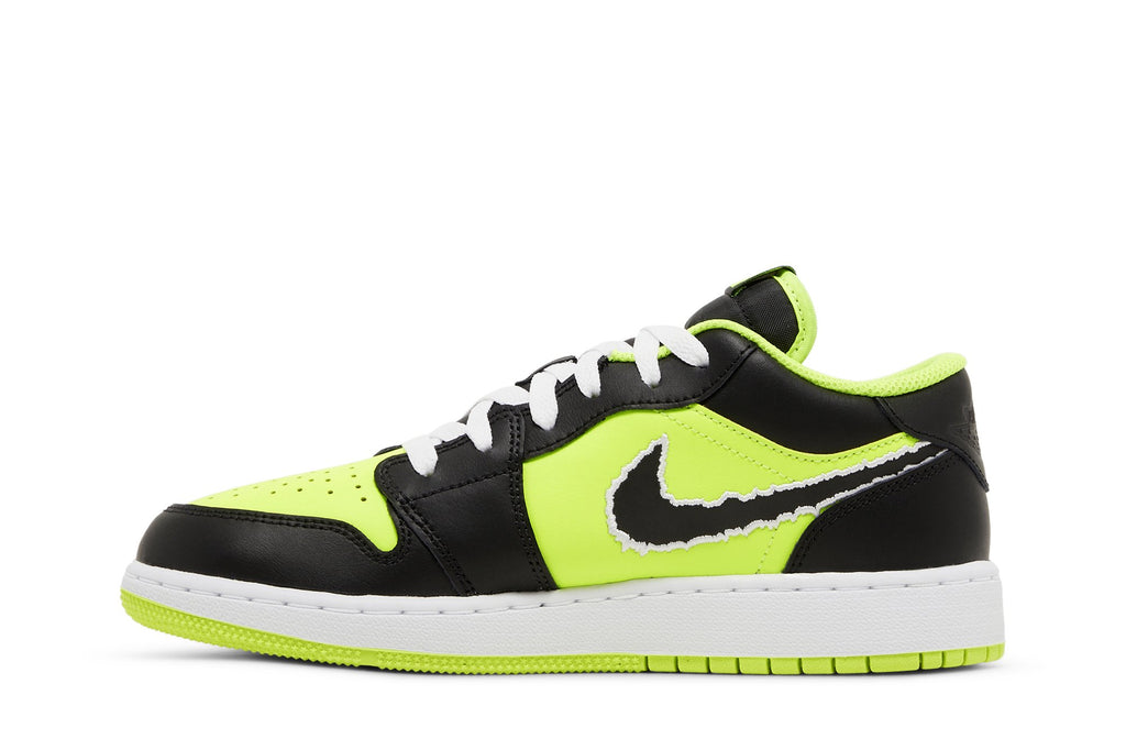 Jordan 1 Low SE Black Cat Volt (GS) - DX6666-701