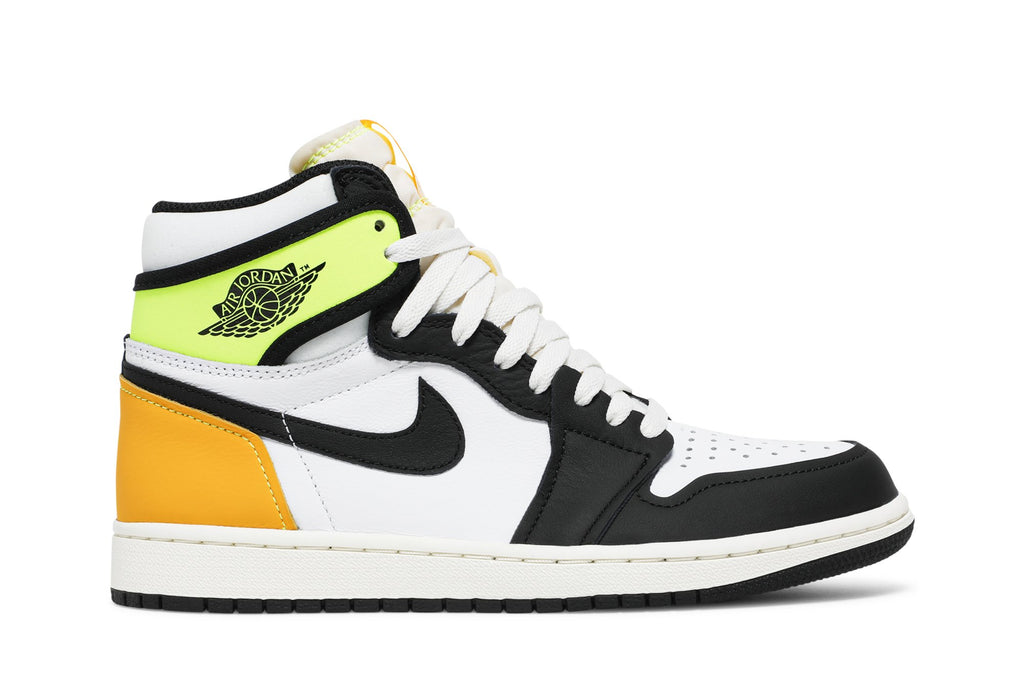 Jordan 1 Retro High White Black Volt University Gold - 555088-118