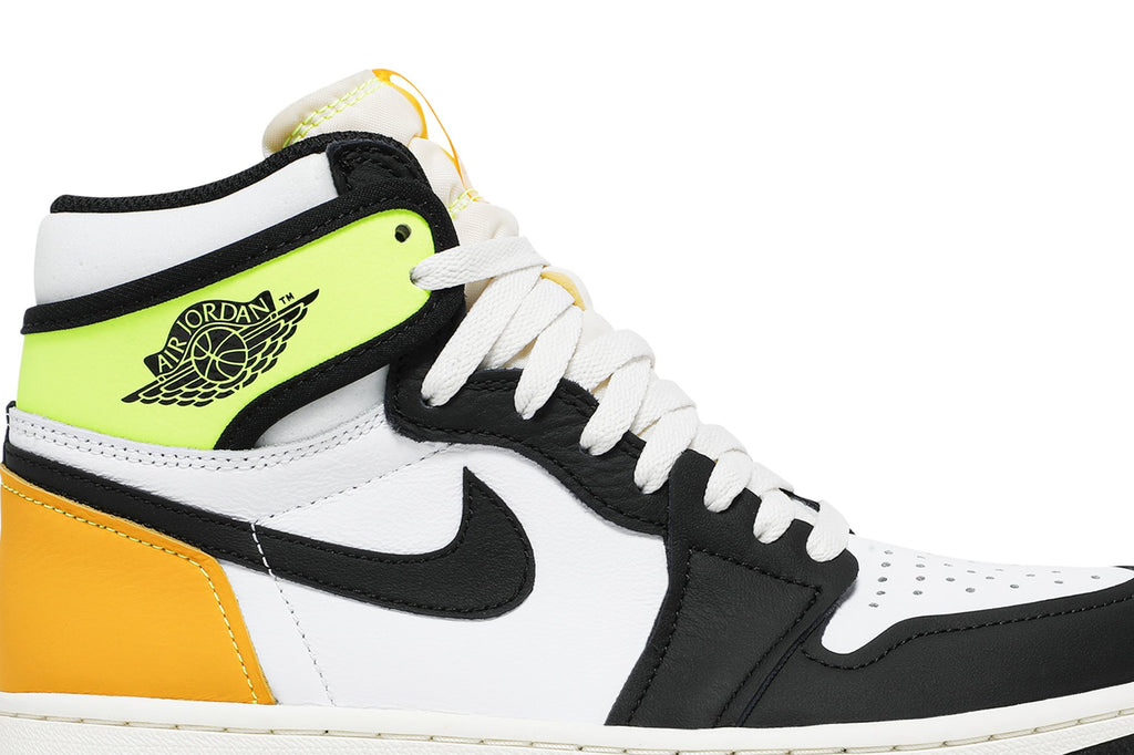 Jordan 1 Retro High White Black Volt University Gold - 555088-118