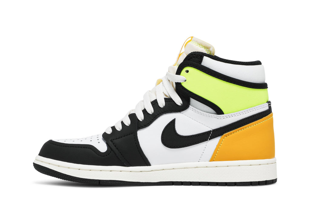 Jordan 1 Retro High White Black Volt University Gold - 555088-118