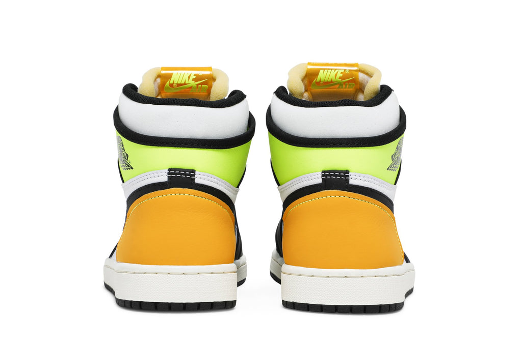 Jordan 1 Retro High White Black Volt University Gold - 555088-118