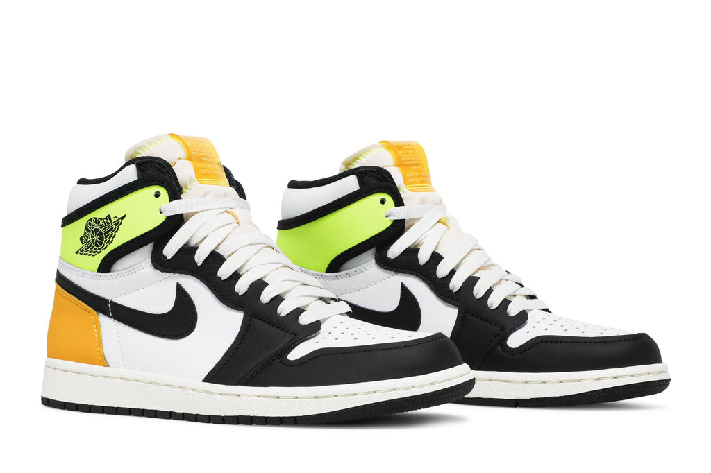 Jordan 1 Retro High White Black Volt University Gold - 555088-118